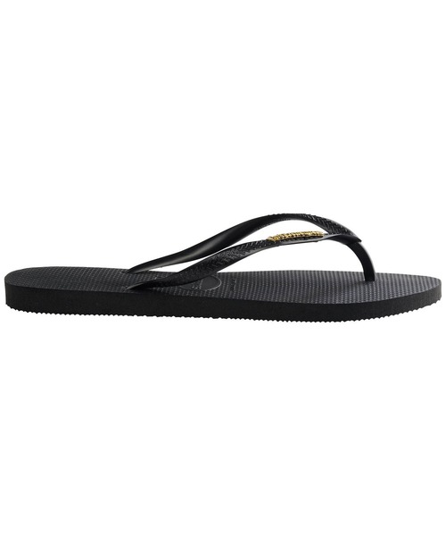 havaianas(ハワイアナス)の「SLIM LOGO METALLIC(サンダル・レディース・ゴールド系3/ブラック系その他2/ダークパープル・22cm/23cm/24.5cm/25.5cm)」の6枚目の写真