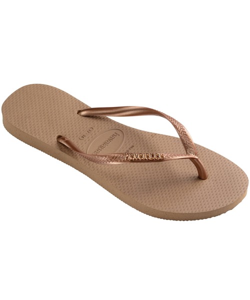 havaianas(ハワイアナス)の「SLIM LOGO METALLIC(サンダル・レディース・ゴールド系3/ブラック系その他2/ダークパープル・22cm/23cm/24.5cm/25.5cm)」の11枚目の写真
