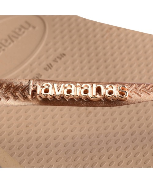 havaianas(ハワイアナス)の「SLIM LOGO METALLIC(サンダル・レディース・ゴールド系3/ブラック系その他2/ダークパープル・22cm/23cm/24.5cm/25.5cm)」の12枚目の写真