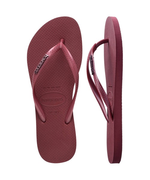 havaianas(ハワイアナス)の「SLIM LOGO METALLIC(サンダル・レディース・ゴールド系3/ブラック系その他2/ダークパープル・22cm/23cm/24.5cm/25.5cm)」の20枚目の写真