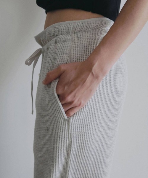 anuke（アンヌーク）の「anuke　Waffle Wide Pants ワッフルワイドパンツ/62620711（その他パンツ・レディース・オートミール・36）」の5枚目の写真