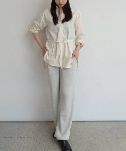 anuke（アンヌーク）の「anuke　Waffle Wide Pants ワッフルワイドパンツ/62620711（その他パンツ・レディース・オートミール・36）」の13枚目の写真