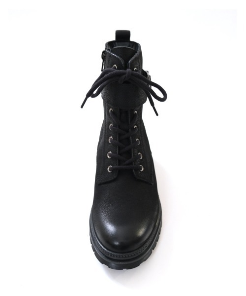 Pointer(shoes)(ポインター)の「【本革】 3.5セcmショートブーツ / ベルト付きレースアップブーツ(ブーツ・レディース・ブラック/ダークブラウン・36/37/38/39/40)」の21枚目の写真