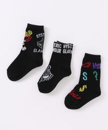 HYSTERIC MINI | POP SIGN 3Pソックス(ソックス/靴下)