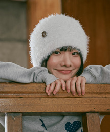 ISAYYERR（アイセイイェール）の「Yerr Button Beanie (white)（ニットキャップ/ビーニー）」