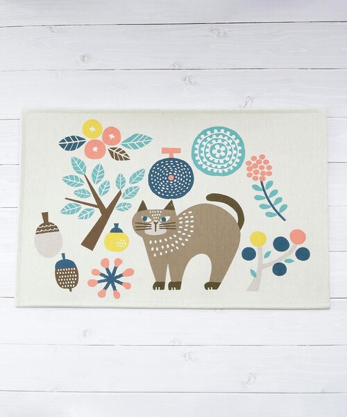 one'sterrace（ワンズテラス）の「FIKA 玄関マット（ラグ/マット・レディース・イエロー系8/アイボリー系8・99）」の3枚目の写真