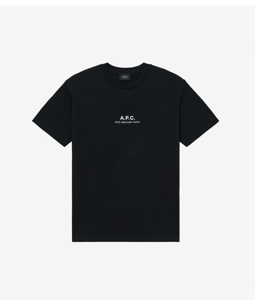 A.P.C.(アーペーセー)の「T-SHIRT IMPRIME PETITE RUE MADAME(Tシャツ/カットソー・メンズ・ホワイト/ブラック・XS/S/M/L/XL)」の2枚目の写真