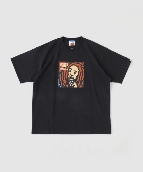 CITY COUNTRY CITY(シティーカントリーシティー)の「CCC x BOB MARLEY LEGEND Tsh(Tシャツ/カットソー・メンズ・ホワイト/ブラック・LARGE/MEDIUM)」の2枚目の写真