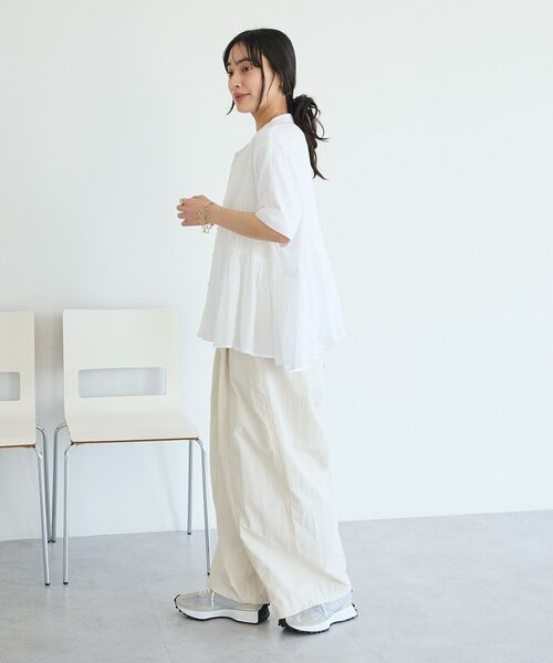 CRAFT STANDARD BOUTIQUE(クラフトスタンダードブティック)の「インド製ペプラムブラウス ◆(シャツ/ブラウス・レディース・ブラック/レッド/ホワイト/ストライプ・FREE)」の15枚目の写真