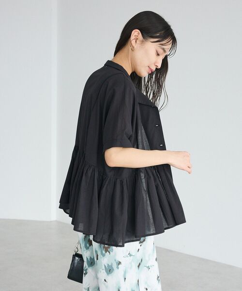 CRAFT STANDARD BOUTIQUE(クラフトスタンダードブティック)の「インド製ペプラムブラウス ◆(シャツ/ブラウス・レディース・ブラック/レッド/ホワイト/ストライプ・FREE)」の22枚目の写真