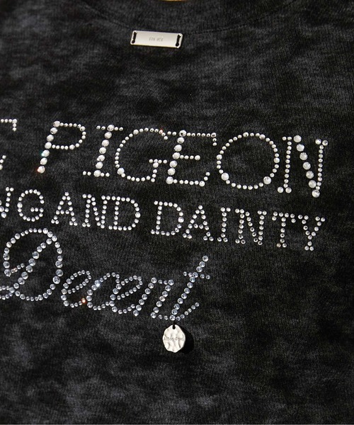 GORGE（ゴージ）の「《ラインストーンロゴ×ムラ染め》Tシャツ／ストリート×Y2K／春夏／全3色（Tシャツ/カットソー・レディース・ミント/ブラック/オフホワイト・F）」の20枚目の写真