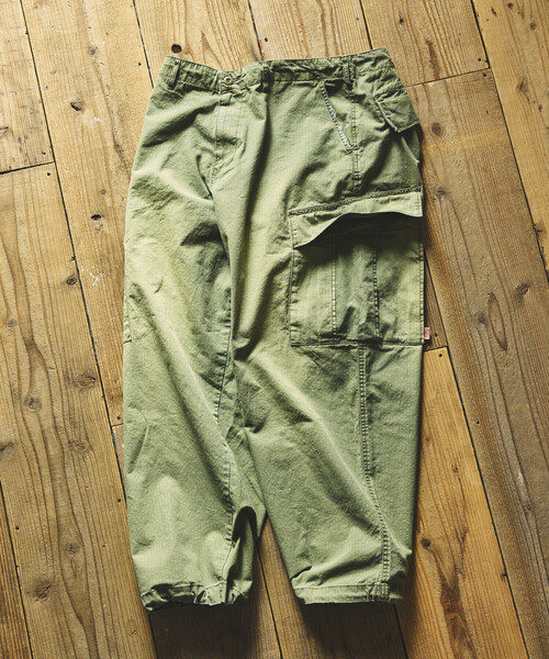 HINSON（ヒンソン）の「HINSON/ヒンソン 6Pkt Pants/6ポケット フェード加工 カーゴパンツ（カーゴパンツ・メンズ・オリーブ/ブラック・SMALL/MEDIUM/LARGE）」の18枚目の写真