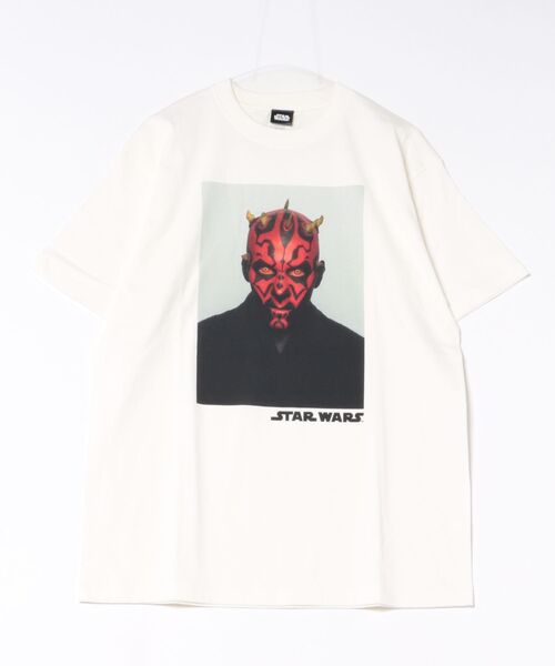 STAR WARS(スターウォーズ)の「『スター・ウォーズ/STARWARS』"""Darth Maul"" T-Shirt" 半袖プリントTシャツ ビックシルエット ピグメント加工 ヴィンテージライク(Tシャツ/カットソー・メンズ・チャコール/ホワイト・LARGE/X-LARGE/MEDIUM)」の5枚目の写真