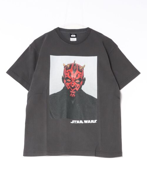 STAR WARS(スターウォーズ)の「『スター・ウォーズ/STARWARS』"""Darth Maul"" T-Shirt" 半袖プリントTシャツ ビックシルエット ピグメント加工 ヴィンテージライク(Tシャツ/カットソー・メンズ・チャコール/ホワイト・LARGE/X-LARGE/MEDIUM)」の6枚目の写真