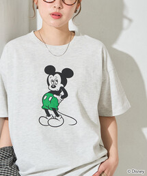 限定展開 別注/前後/Mickey Mouse/ミッキーマウス 半袖Tシャツ