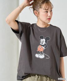 限定展開 別注/前後/Mickey Mouse/ミッキーマウス 半袖Tシャツ