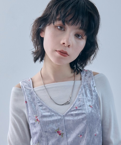 GOLDY（ゴールディ）の「【金属アレルギー軽減】ニュアンス フック × スネーク チェーン ステンレス ネックレス（ネックレス・レディース・ゴールド/シルバー・FREE）」の8枚目の写真