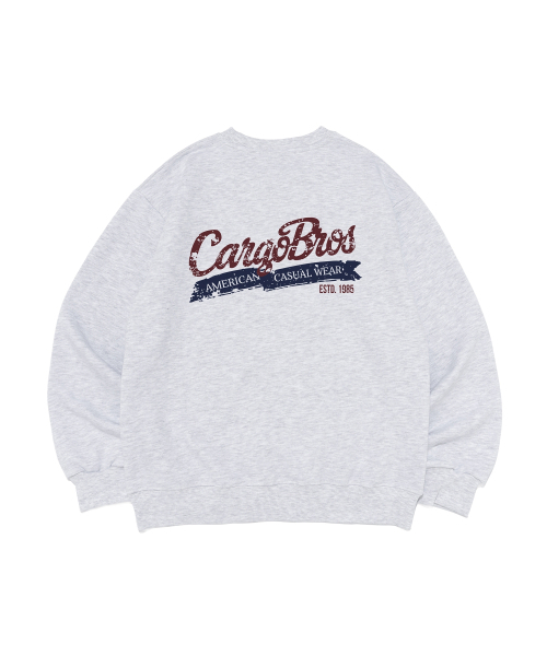 CARGOBROS（カーゴブロス）の「[起毛選択] 1985ヘリテージスウェット（ライトグレー）（スウェット・メンズ・その他・SMALL/MEDIUM/LARGE/X-LARGE/S-M/M-L/L-XL/XL-XXL）」の2枚目の写真