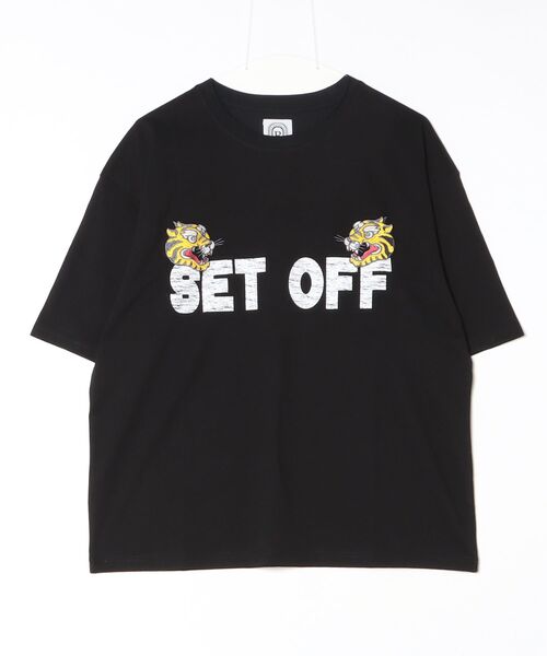 BEAVER(ビーバー)の「B omnivore/ビーオムニボー TIGER TEE(Tシャツ/カットソー・メンズ・ブラック/ホワイト系2・L/M)」の1枚目の写真