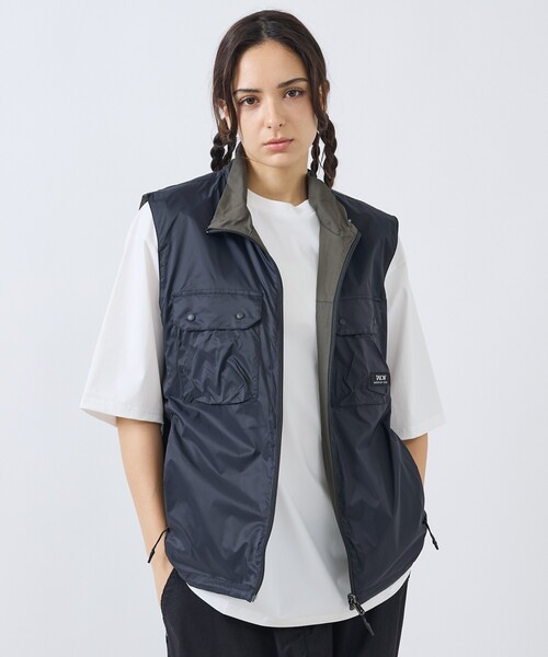 TAION / タイオン】NON DOWN MOUNTAIN REVERSIBLE MESH VEST