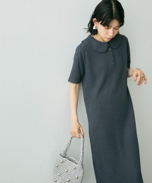 Shelly island（シェリーアイランド）の「ふくれジャガードポロワンピース（ワンピース）」