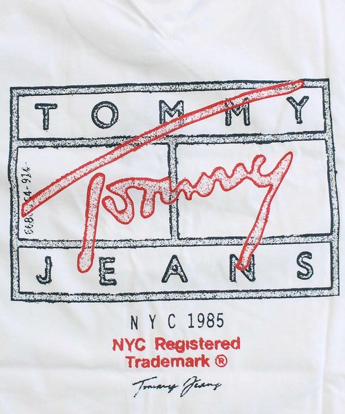 TOMMY HILFIGER(トミーヒルフィガー)の「TMJ レギュラーサインスプレー SS バックプリントTシャツ(Tシャツ/カットソー・メンズ・ブラック/ナチュラル・XL/L/M)」の9枚目の写真