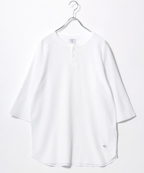 JEMORGAN（ジェーイーモーガン）の「2026AW JEMORGAN/ジェーイーモーガン ワッフル ラグランヘンリーネック7分袖Tシャツ レディース メンズ（Tシャツ/カットソー・メンズ・グレー/アイボリー/カーキ/ブラック/ホワイト/ネイビー/マスタード/ベージュ・S/XL/L/M）」の9枚目の写真