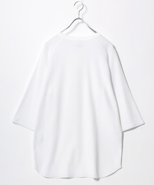 JEMORGAN（ジェーイーモーガン）の「2026AW JEMORGAN/ジェーイーモーガン ワッフル ラグランヘンリーネック7分袖Tシャツ レディース メンズ（Tシャツ/カットソー・メンズ・グレー/アイボリー/カーキ/ブラック/ホワイト/ネイビー/マスタード/ベージュ・S/XL/L/M）」の10枚目の写真