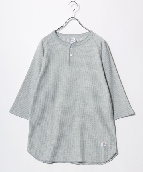JEMORGAN（ジェーイーモーガン）の「2026AW JEMORGAN/ジェーイーモーガン ワッフル ラグランヘンリーネック7分袖Tシャツ レディース メンズ（Tシャツ/カットソー・メンズ・グレー/アイボリー/カーキ/ブラック/ホワイト/ネイビー/マスタード/ベージュ・S/XL/L/M）」の12枚目の写真