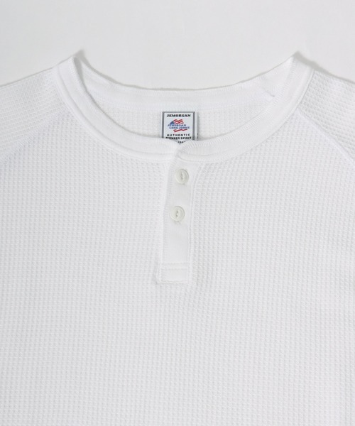 JEMORGAN（ジェーイーモーガン）の「2026AW JEMORGAN/ジェーイーモーガン ワッフル ラグランヘンリーネック7分袖Tシャツ レディース メンズ（Tシャツ/カットソー・メンズ・グレー/アイボリー/カーキ/ブラック/ホワイト/ネイビー/マスタード/ベージュ・S/XL/L/M）」の18枚目の写真