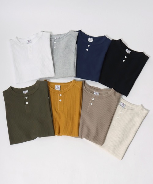 JEMORGAN（ジェーイーモーガン）の「2026AW JEMORGAN/ジェーイーモーガン ワッフル ラグランヘンリーネック7分袖Tシャツ レディース メンズ（Tシャツ/カットソー・メンズ・グレー/アイボリー/カーキ/ブラック/ホワイト/ネイビー/マスタード/ベージュ・S/XL/L/M）」の22枚目の写真