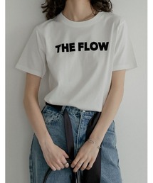 [2026 SUMMER COLLECTION][UVカット][接触冷感]プレーティング天竺フロッキーロゴプリントTシャツ