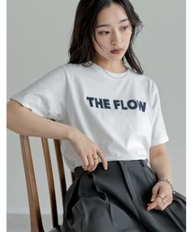 [2026 SUMMER COLLECTION][UVカット][接触冷感]プレーティング天竺フロッキーロゴプリントTシャツ