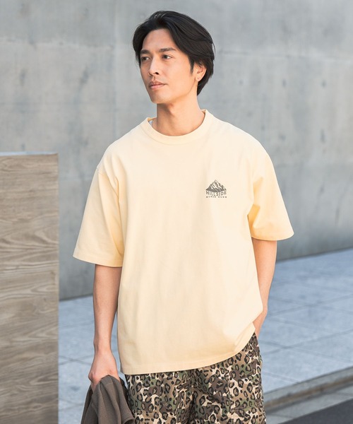BAYFLOW(ベイフロー)の「SUNSETバックプリントTシャツ(Tシャツ/カットソー・メンズ・チャコール/イエロー/ブルー/オフホワイト・LARGE/MEDIUM)」の16枚目の写真