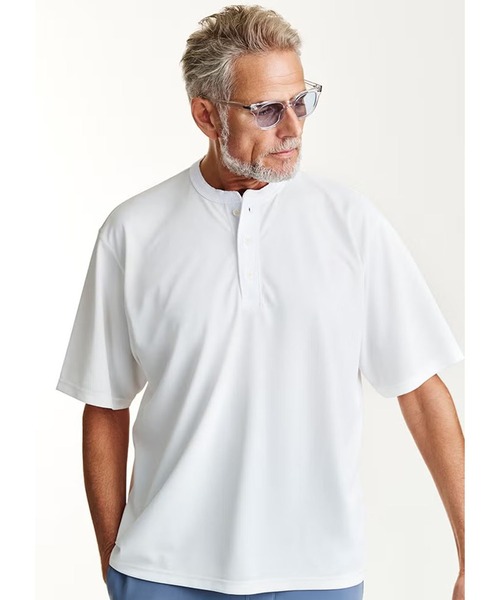 1 piu 1 uguale 3（ウノピゥウノウグァーレトレ）の「S/S HENRY    【LOOSE FIT】（Tシャツ/カットソー・メンズ・ブラック/ホワイト・LARGE）」の4枚目の写真