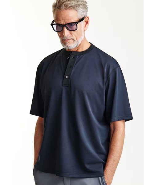 1 piu 1 uguale 3（ウノピゥウノウグァーレトレ）の「S/S HENRY    【LOOSE FIT】（Tシャツ/カットソー・メンズ・ブラック/ホワイト・LARGE）」の6枚目の写真