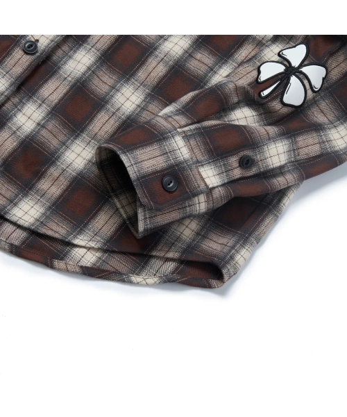 GARMENTS FAB（ガーメンツファブ）の「Lucky Clover Check Shirts (BROWN)（シャツ/ブラウス・レディース・その他・MEDIUM/LARGE）」の8枚目の写真