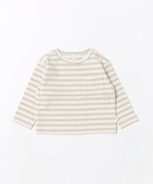 ARCHIVER（アーカイバ）の「【Bs】【it】【Rylee＋Cru】Long Sleeve Pocket Tee || Grey Stripe（その他ベビー用品）」