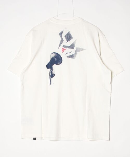 adidas(アディダス)の「アディダス adidas スタジアム オーバーサイズ グラフィック Tシャツ(Tシャツ/カットソー・レディース・オフホワイト/ネイビー・M/L/XL/S)」の5枚目の写真
