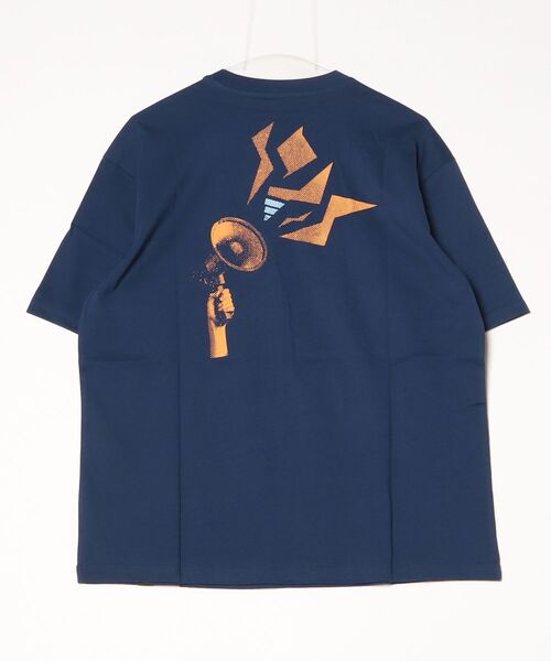 adidas(アディダス)の「アディダス adidas スタジアム オーバーサイズ グラフィック Tシャツ(Tシャツ/カットソー・レディース・オフホワイト/ネイビー・M/L/XL/S)」の6枚目の写真