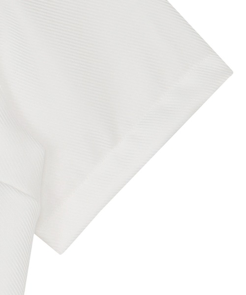 TOKYO SHIRTS(トウキョウシャツ)の「【超形態安定】【接触冷感】 形態安定ノンアイロン スキッパー 半袖ビジネスワイシャツ(ビジネスシャツ・レディース・ホワイト・S/L/LL/M/XL)」の4枚目の写真