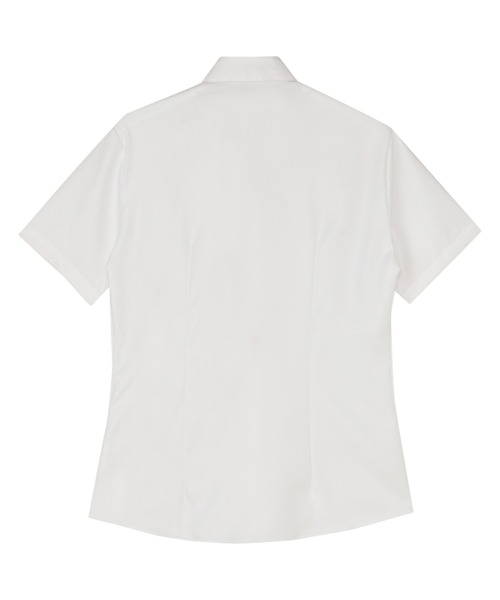 TOKYO SHIRTS(トウキョウシャツ)の「【超形態安定】【接触冷感】 形態安定ノンアイロン スキッパー 半袖ビジネスワイシャツ(ビジネスシャツ・レディース・ホワイト・S/L/LL/M/XL)」の2枚目の写真