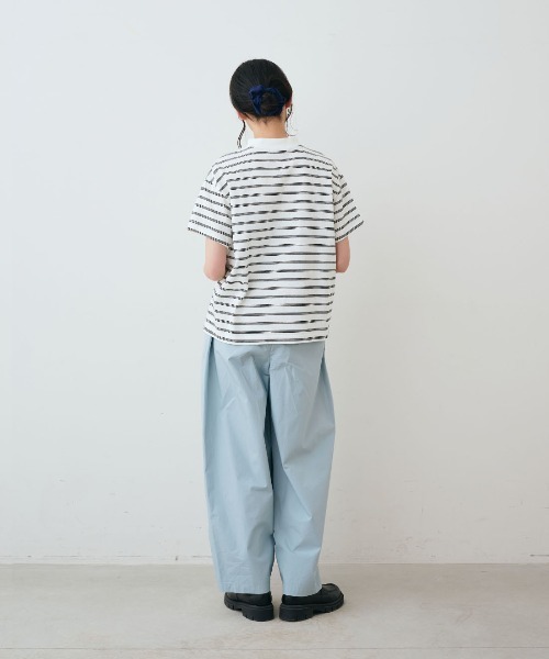 THREE FIFTY STANDARD（スリーフィフティースタンダード）の「ＴＨＲＥＥ　ＦＩＦＴＹ　ＳＴＡＮＤＡＲＤ　こだわりボーダーＴシャツ（Tシャツ/カットソー・レディース・ブルー系その他/ホワイト系その他/ブラウン系その他・M/L/LL/3L）」の7枚目の写真