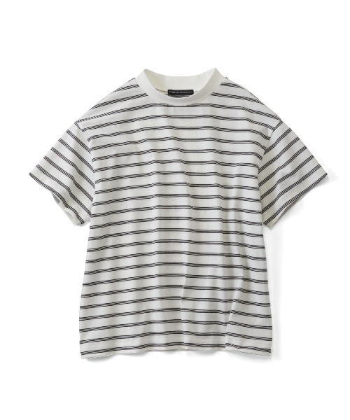THREE FIFTY STANDARD（スリーフィフティースタンダード）の「ＴＨＲＥＥ　ＦＩＦＴＹ　ＳＴＡＮＤＡＲＤ　こだわりボーダーＴシャツ（Tシャツ/カットソー・レディース・ブルー系その他/ホワイト系その他/ブラウン系その他・M/L/LL/3L）」の16枚目の写真