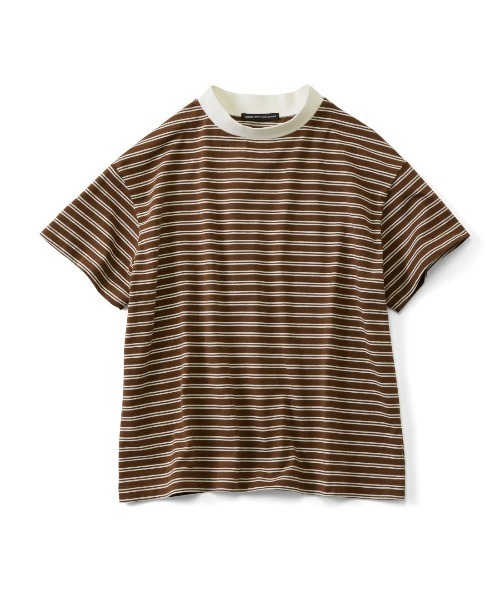 THREE FIFTY STANDARD（スリーフィフティースタンダード）の「ＴＨＲＥＥ　ＦＩＦＴＹ　ＳＴＡＮＤＡＲＤ　こだわりボーダーＴシャツ（Tシャツ/カットソー・レディース・ブルー系その他/ホワイト系その他/ブラウン系その他・M/L/LL/3L）」の18枚目の写真