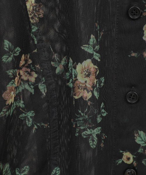 CLANE（クラネ）の「CLANE/クラネ/FLOWER HOLE SHIRTS（シャツ/ブラウス・レディース・ベージュ/ブラック・1）」の10枚目の写真