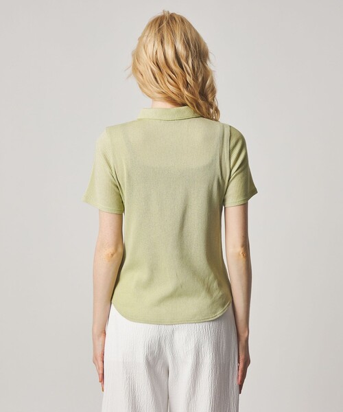 Steven Alan(スティーブンアラン)の「<Steven Alan>リブ ハーフスリーブ シャツカーディガン(カーディガン/ボレロ・レディース・オフホワイト/レッド/ライム/ブラック・FREE)」の15枚目の写真