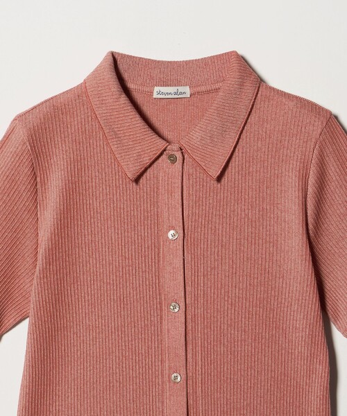 Steven Alan(スティーブンアラン)の「<Steven Alan>リブ ハーフスリーブ シャツカーディガン(カーディガン/ボレロ・レディース・オフホワイト/レッド/ライム/ブラック・FREE)」の21枚目の写真