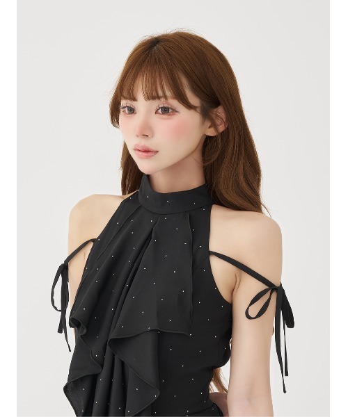 Darich(ダーリッチ)の「アメスリフリルショルダーリボンコンビネゾン(ワンピース・レディース・ホワイト/ブラック/その他・FREE/FL)」の13枚目の写真