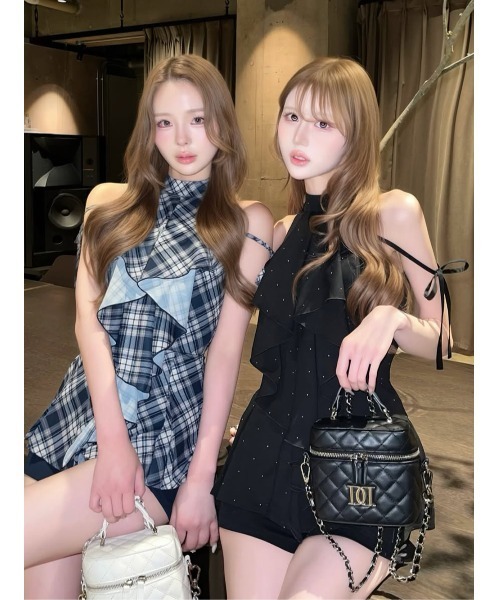 Darich(ダーリッチ)の「アメスリフリルショルダーリボンコンビネゾン(ワンピース・レディース・ホワイト/ブラック/その他・FREE/FL)」の22枚目の写真